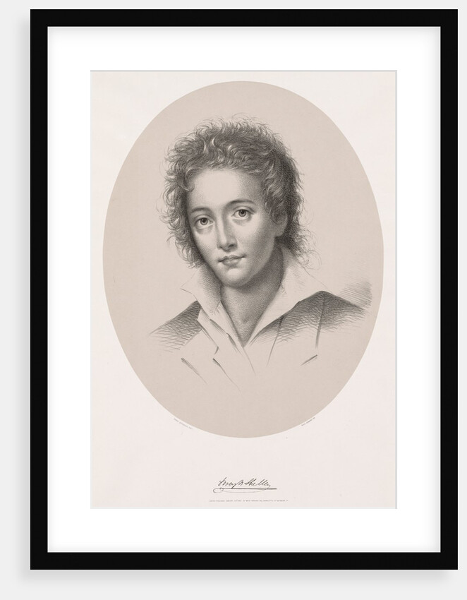 Percy Bysche Shelley, 1867 by Edwin Beyerhaus