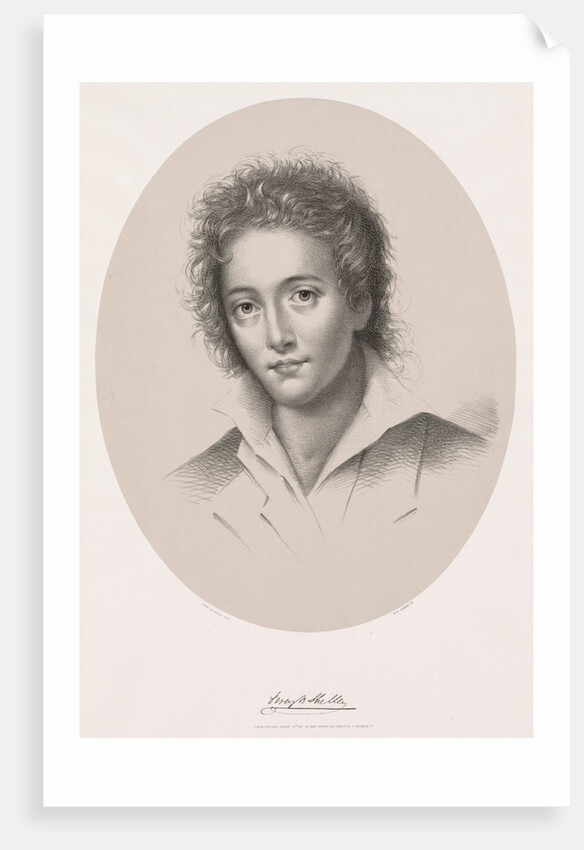 Percy Bysche Shelley, 1867 by Edwin Beyerhaus