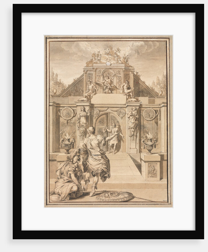 Perseus and Minerva before a Temple by Jan Goeree