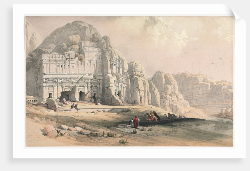 Petra, Eastern End of the Valley, 1839 by David Roberts
