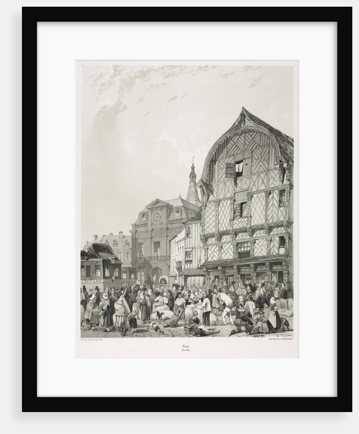 Picturesque and Romantic Journeys in Old France, Picardie?, 1840 by Thomas Shotter Boys; C. Hullmandel