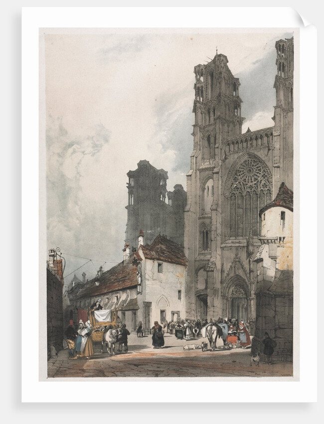 Picturesque Architecture in Paris, Ghent, Antwerp, Rouen: Laon, France, 1839 by Thomas Shotter Boys