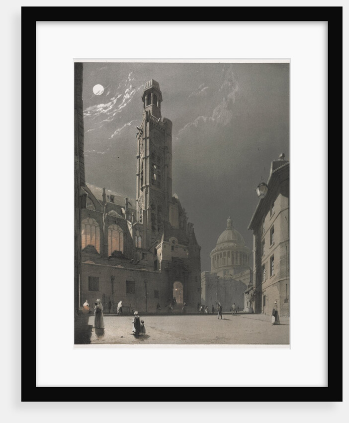 Picturesque Architecture in Paris, Ghent, Antwerp, Rouen: St. Etienne du Mont…, 1839 by Thomas Shotter Boys