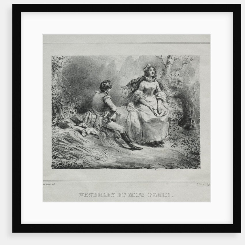 Picturesque Views of Scotland: Waverly and Miss Flora, 1825-1828 by Eugène Louis Lami
