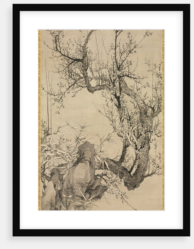 Plums, Bamboo, and Orchid, 1834 by Yamamoto Baiitsu