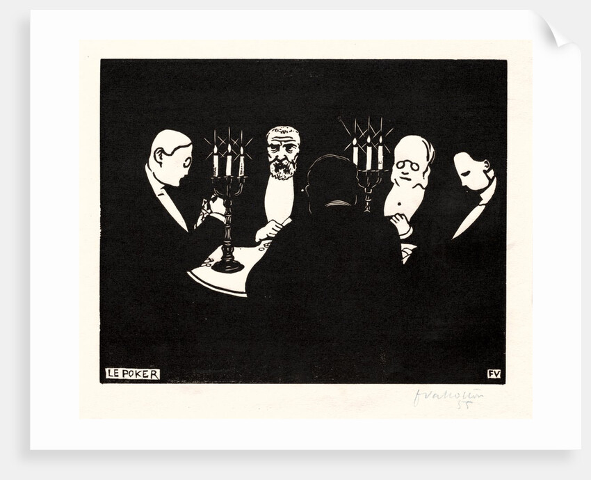 Poker, 1896 by Félix Vallotton
