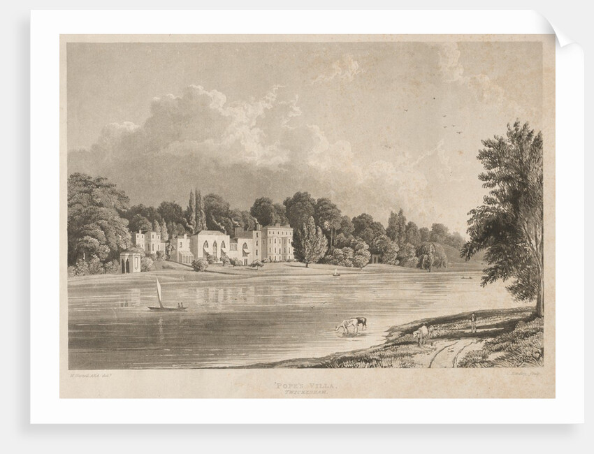 Pope's Villa, Twickenham, 1828 by Charles Bentley