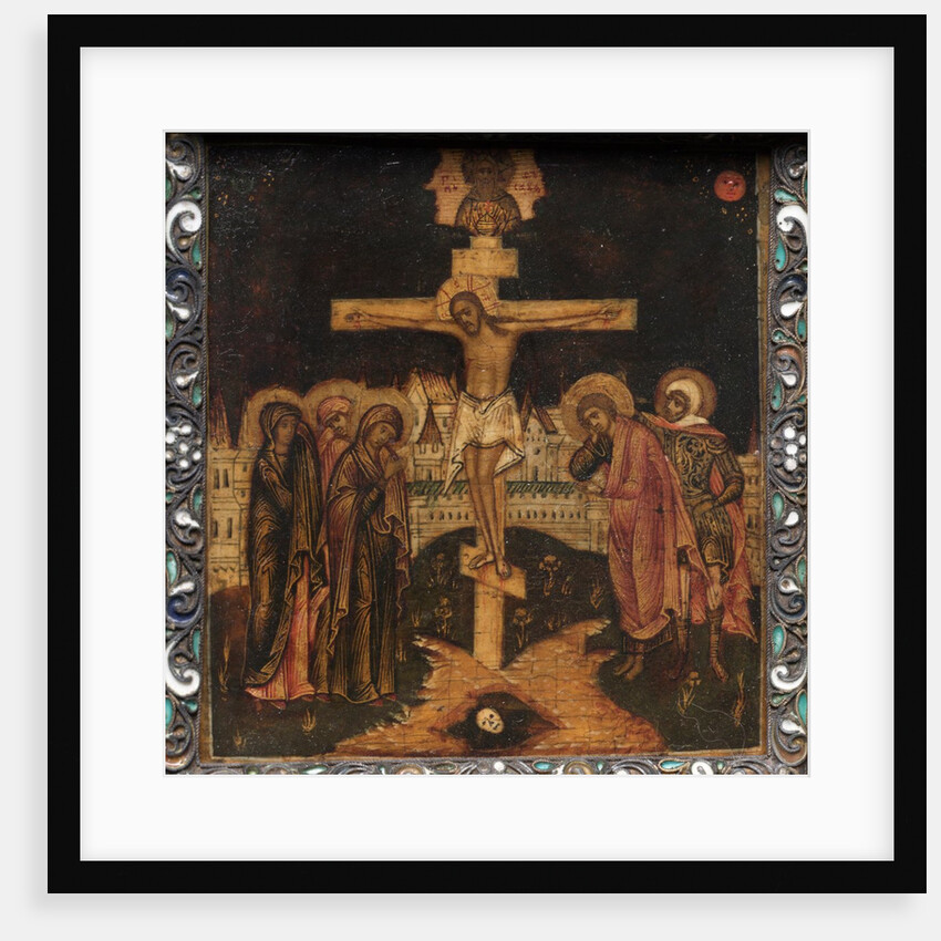 Portable Triptych Icon: The Crucifixion, 1600s by Unknown