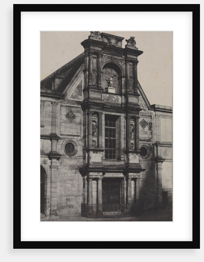 Portico of the Château dAnet, now at the École des Beaux-Arts, Paris, 1851 by Charles Marville