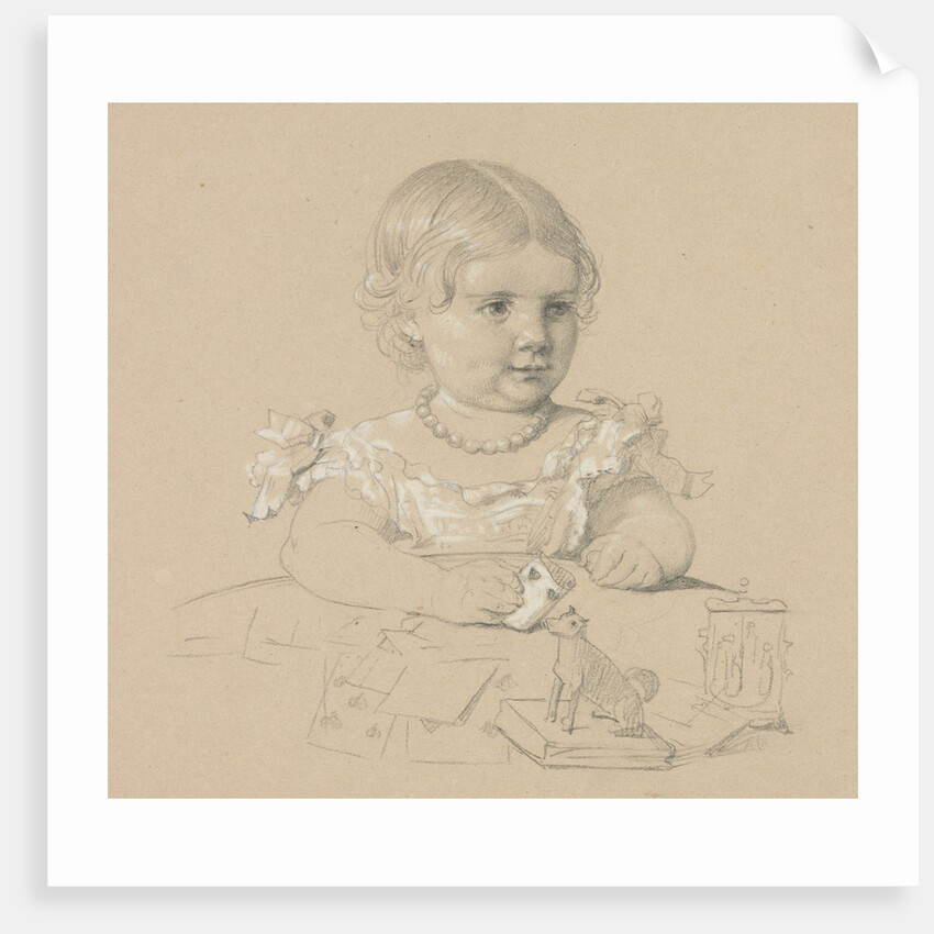 Portrait of a Child, 1800s by Henri Lehmann