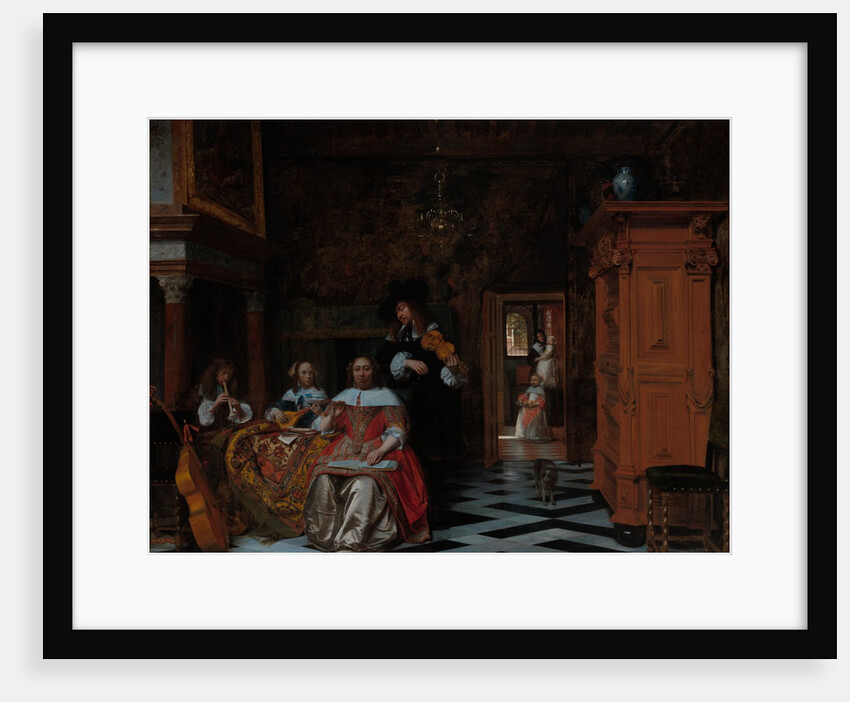 Portrait of a Family Playing Music, 1663 by Pieter de Hooch
