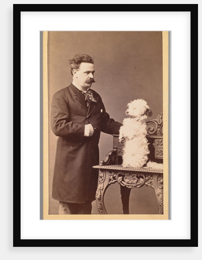 Portrait of a Man and His Dog, c. 1880 by Pascal Sébah