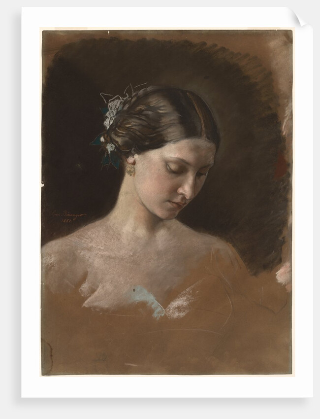 Portrait of a Woman, c. 1889-1899 by Jean-Baptiste-Antoine-Emile Béranger