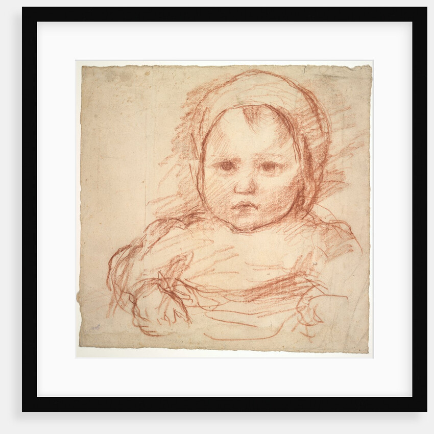 Portrait of an Infant, 1800s-1900s by Henri Cros