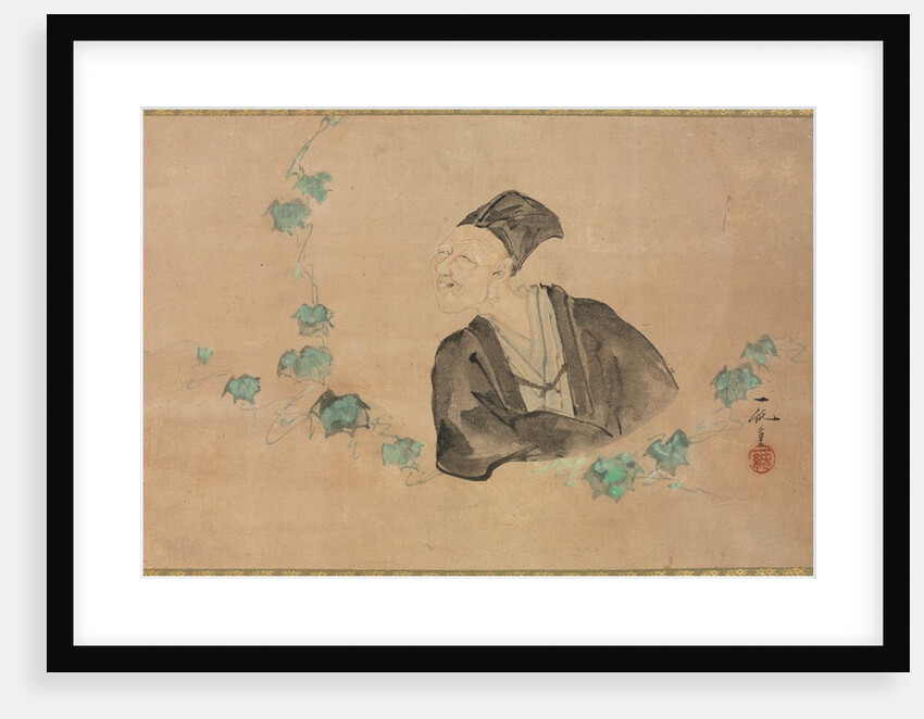 Portrait of Basho, 1700s by Ichijun