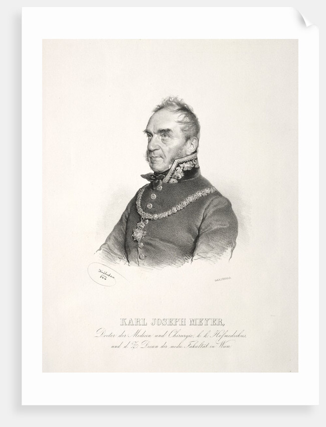 Portrait of Dr. Karl Joseph Meyer, 1844 by Joseph Kriehuber