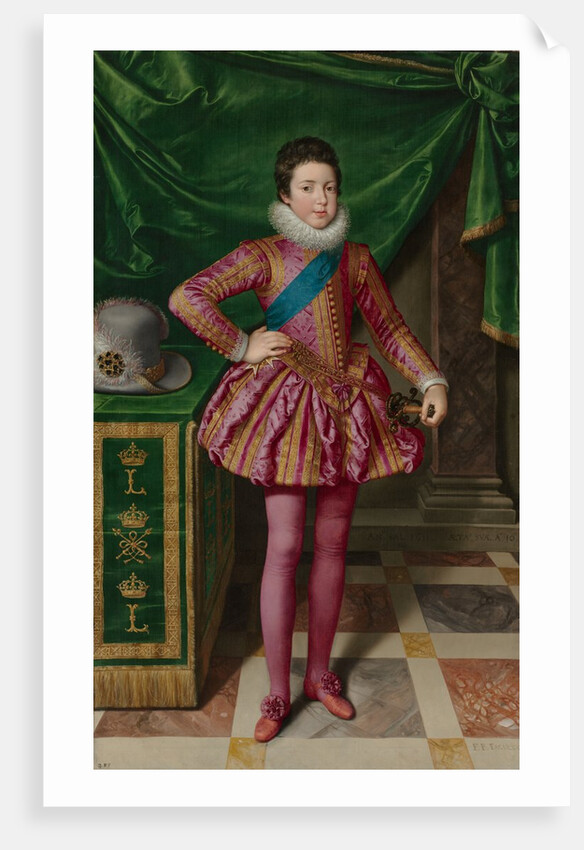 Portrait of King Louis XIII of France, 1611 by Frans Pourbus
