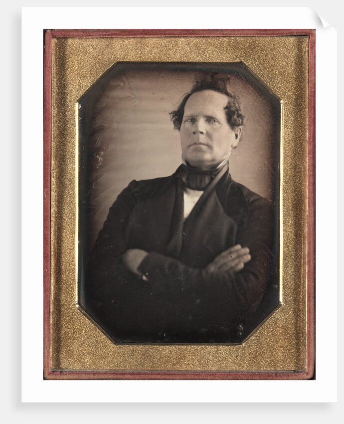 Portrait of Man Leaning Away from Camera, late 1840s by Unidentified Photographer