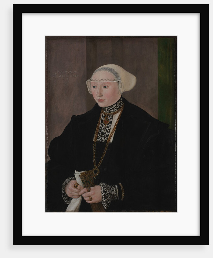 Portrait of Maria Kitscher, Frau von Freyberg, 1545 by Hans Mielich