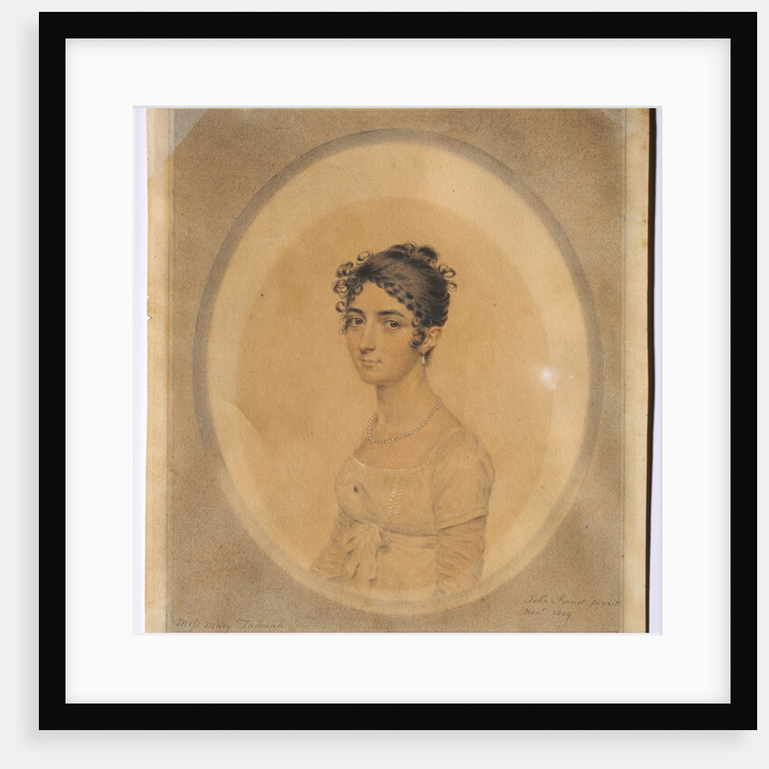 Portrait of Miss Mary Tadman, 1809 by John I Smart
