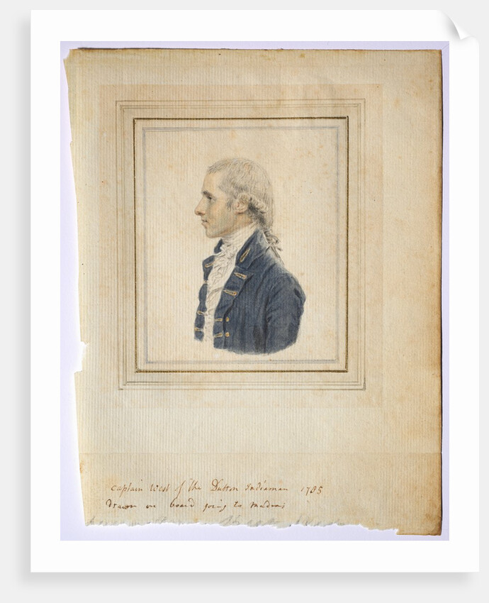 Portrait of Sir Captain West of the Dutton Indiaman, 1785 by John I Smart