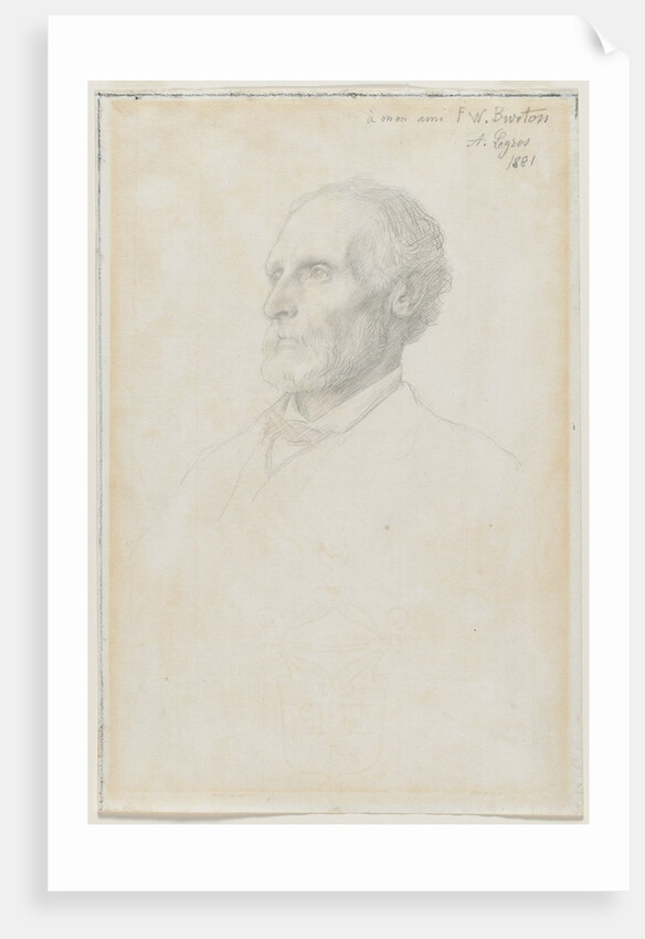 Portrait of Sir Frederick W. Burton, Director of the National Gallery, London, 1881 by Alphonse Legros