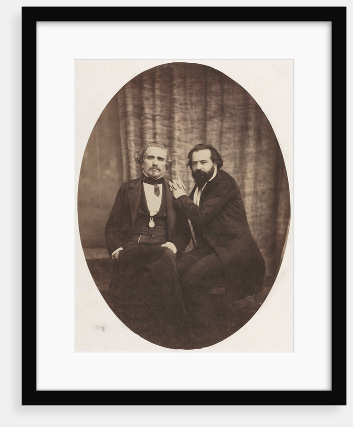 Portrait of the Actor Pierre Bocage and Friend, c. 1860 by Eugène Colliau