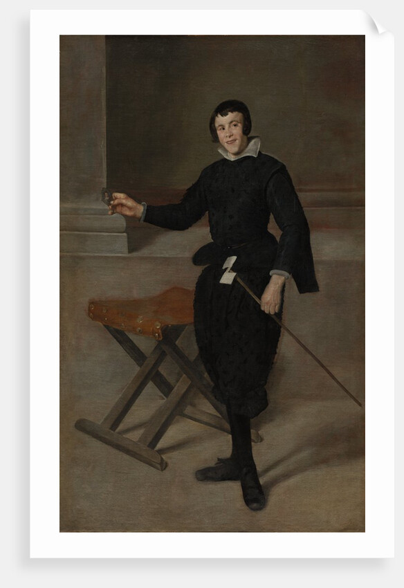 Portrait of the Jester Calabazas, c. 1631-32 by Diego Velázquez