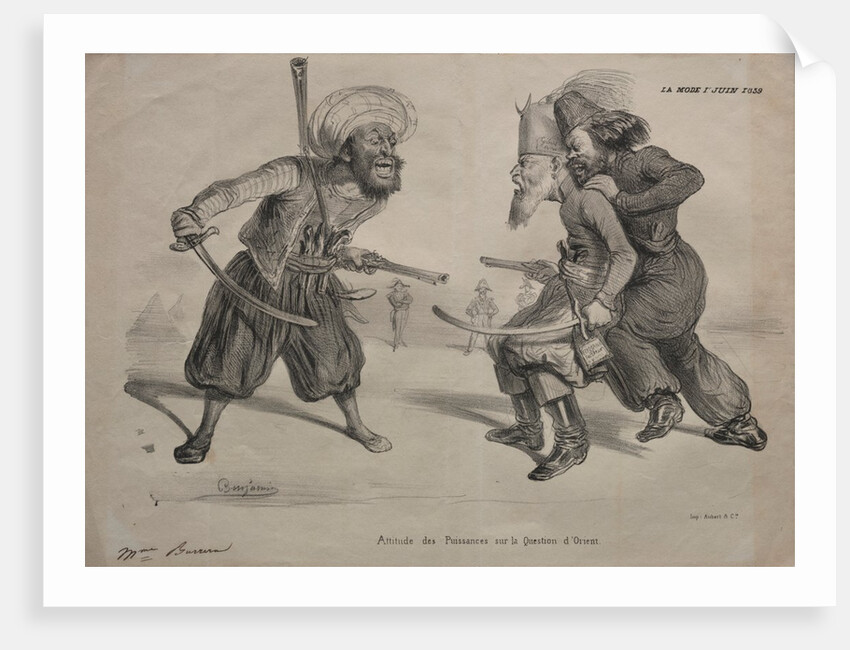 Positions of Power on the Question of the Orient, 1839 by Benjamin