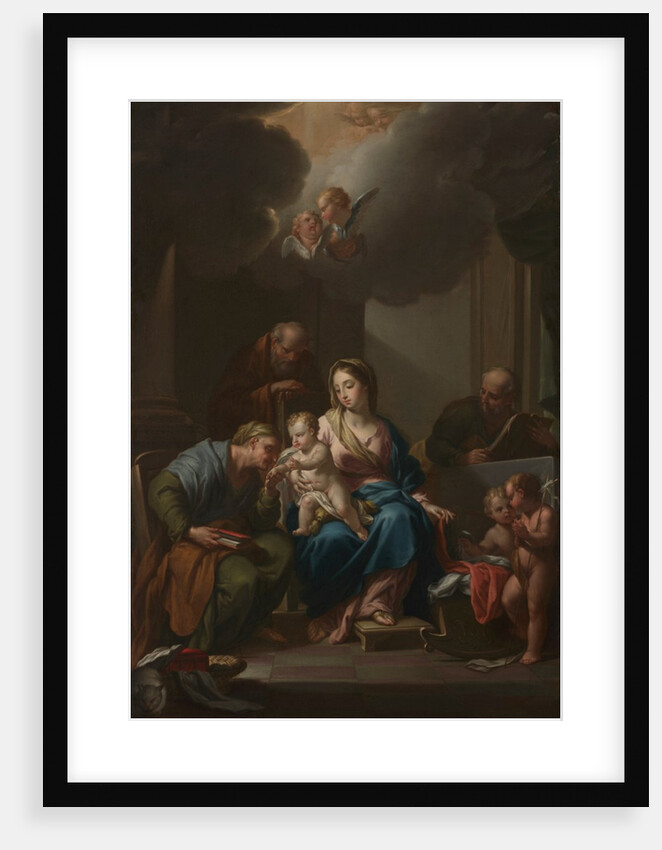 Presentation Sketch for 'The Holy Family with Saints Anne, Joachim, and John the Baptist'…, c. 172 by Francesco Trevisani