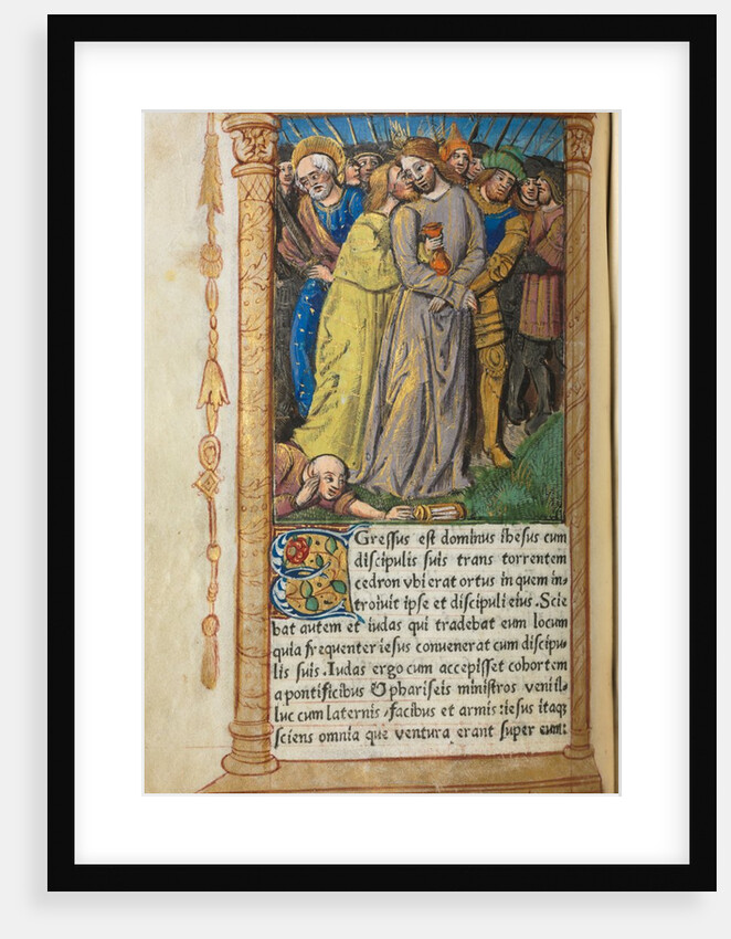 Printed Book of Hours: fol 20v, Christ in Gethsemane, 1510 by Guillaume Le Rouge