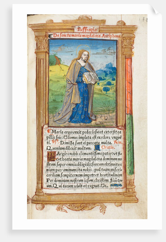 Printed Book of Hours: fol. 109r, Mary Magdalene, 1510 by Guillaume Le Rouge