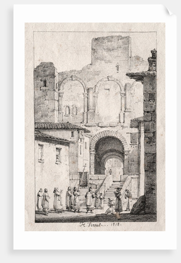 Procession at Arles, 1918 by Horace Vernet