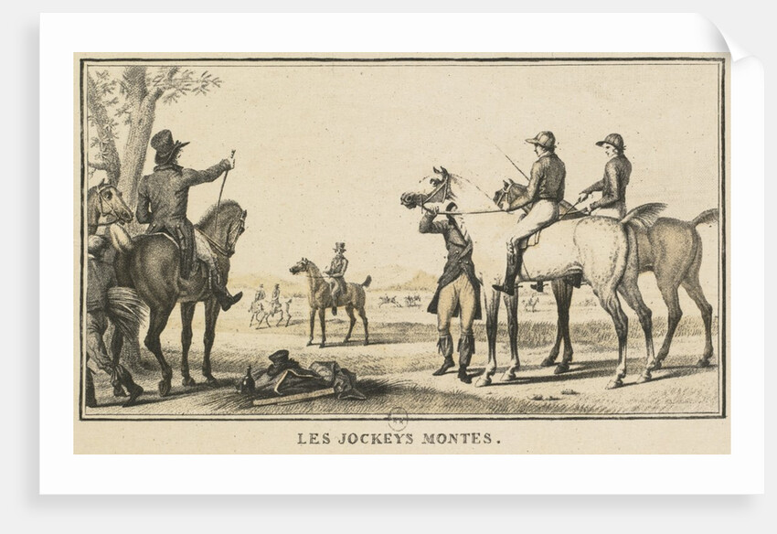 Racing Scenes: The Jockey Mounting the Horse by Carle Vernet; Jazet and Aumont