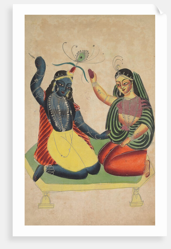 Radha and Krishna, 1800s by Unknown