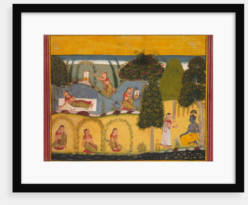 Radha Awaiting Reconciliation with Krishna, from a Gita Govinda of Jayadeva, c. 1680 by Unknown