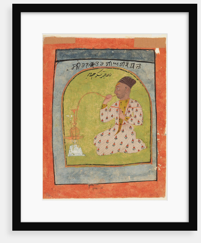 Raja Chattar Singh smoking, c. 1680 by Unknown