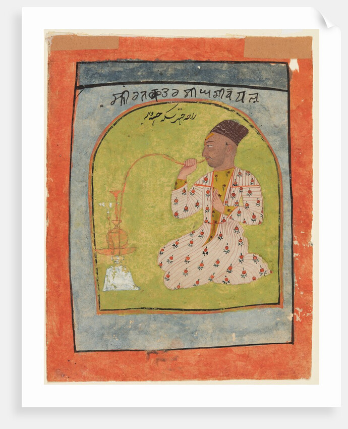 Raja Chattar Singh smoking, c. 1680 by Unknown