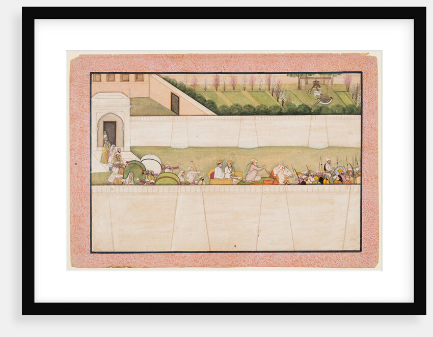 Rama?s Brothers Bharata and Shatrughna set out from Ayodhya to find Rama and Lakshmana…, 1775-80 by Unknown