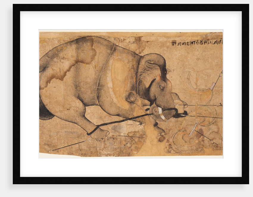 Rao Ram Singh?s Elephant Gone Amok, c. 1700 by Unknown