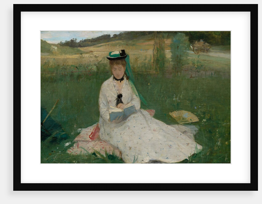 Reading, 1873 by Berthe Morisot