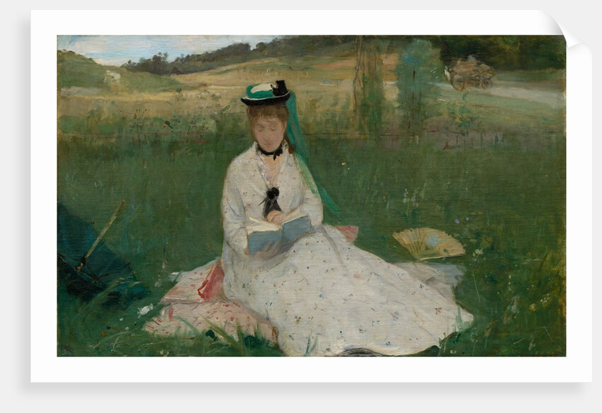 Reading, 1873 by Berthe Morisot
