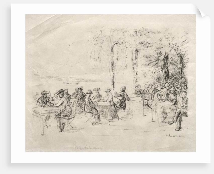 Restaurant am Wasser by Max Liebermann