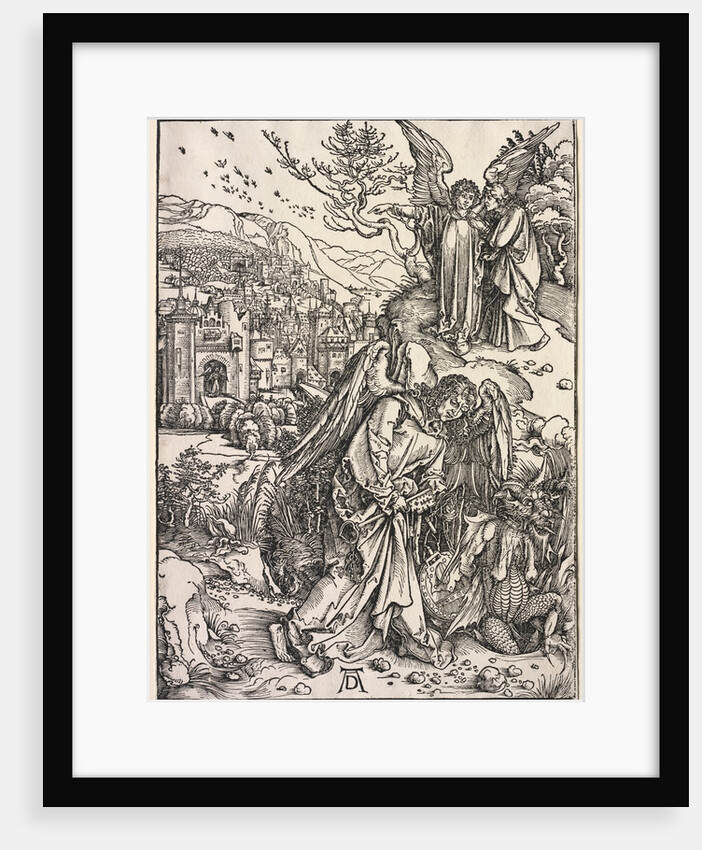 Revelation of St. John: Angel with the Key of the Bottomless Pit, 1511 by Albrecht Dürer