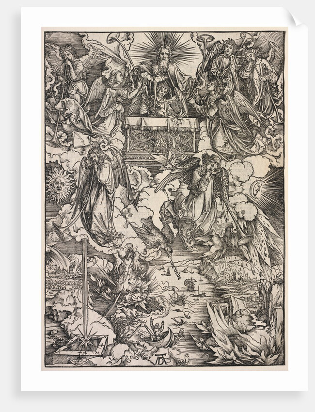 Revelation of St. John: Seven Angels with Trumpets, 1511 by Albrecht Dürer