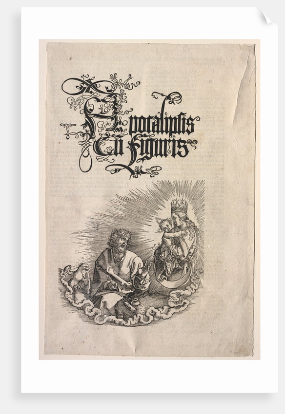 Revelation of St. John: Title Page to the Apocalypse, 1511 by Albrecht Dürer