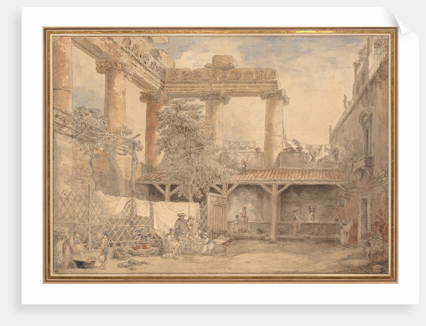 Roman Ruins, Villa Pamfili, 1774 by Hubert Robert