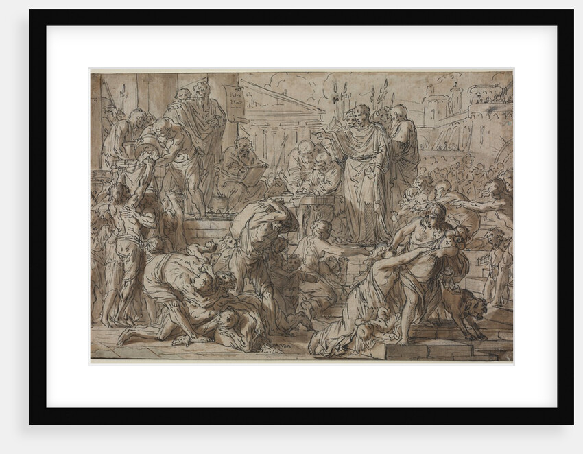 Roman Subject, 1700s by Philibert Benoît Delarue (attributed to)