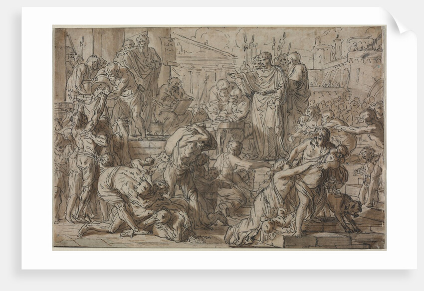 Roman Subject, 1700s by Philibert Benoît Delarue (attributed to)