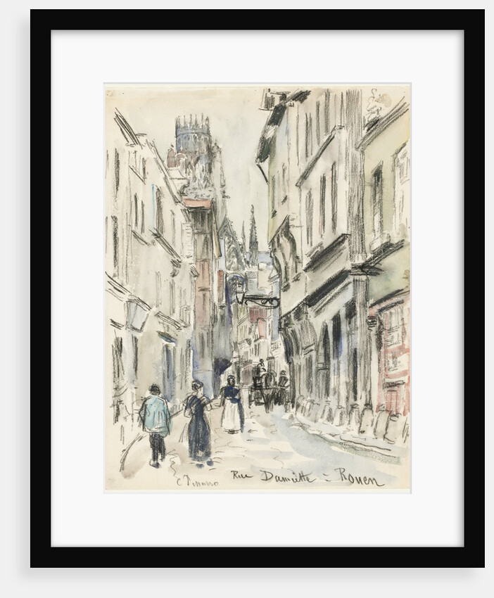Rue Damiette, Rouen, c. 1884 by Camille Pissarro